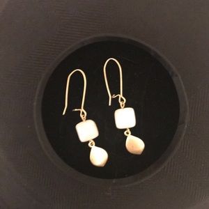Gold and ivory earrings